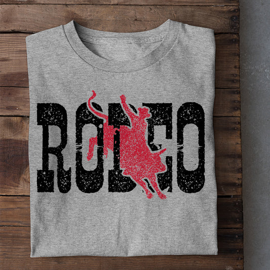 Bull Riding T-shirt, Rodeo Typography, Bull Riders Lover Gift, Bull Rider Tees