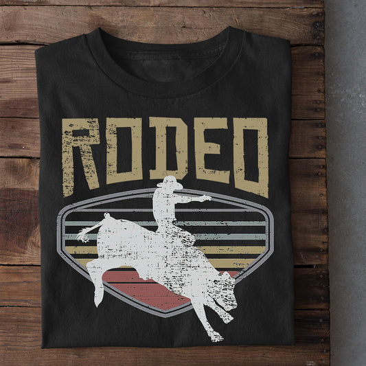 Bull Riding T-shirt, Vintage Rodeo Stamp, Bull Riders Lover Gift, Bull Rider Tees