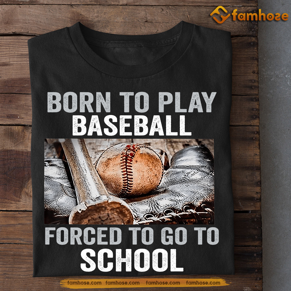 Back To School Funny Baseball T-shirt, Born To Play Baseball, Gift For Baseball Lovers, Baseball Players