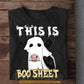 Funny Halloween Cow Boo T-shirt, This is Boo Sheet Tees Spooky Season Gift For Cow Lovers