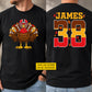 Personalized Thanksgiving Football Turkey Two-sided T-shirt, Turkey’s Ready For Game Day Tees Thankful Gift For Football Lover