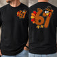 Funny Thanksgiving Turkey Meme Two-sided T-shirt, Gobble Gobble 6 7 Tees Fall Season Gift For Turkey Lover