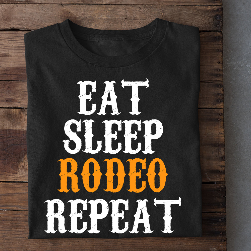 Bull Riding T-shirt, Eat Sleep Rodeo Repeat Bull Riding, Bull Riders Lover Gift, Bull Rider Tees