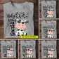 Personalized Cow T-shirt, Holy Cow I'm Age Can Be Changed, Back To School Gift For Cow Lovers, Cow Kids Tees