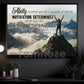 Attitude Determines How Well You Do It, Motivational Hiking Wall Art Decor, Inspirational Canvas Painting, Poster Gift for Decoring Office, Living Room, or Workspace