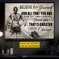 Personalized Soccer Girl Canvas Painting, Believe In Yourself And All That You Are Wall Art Decor, Poster Gift For Soccer Lovers