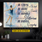 Motivational Personalized Ice Skating Girl Canvas Painting, Be Strong Brave Humble And Badass Sport Wall Art Decor, Poster Gift For Ice Skating Lovers