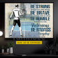 Motivational Personalized Pickleball Boy Canvas Painting, Be Strong Brave Humble And Badass Sport Wall Art Decor, Poster Gift For Pickleball Lovers