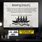 Personalized Rowing Canvas Painting, Rowing Is A Water Sport Wall Art Decor, Poster Gift For Rowing Lover