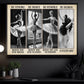 Be Strong, Brave, Humble, Badass, Motivational Ballet Girl Canvas Painting, Inspirational Quotes Wall Art Decor, Poster Gift For Ballet Lovers