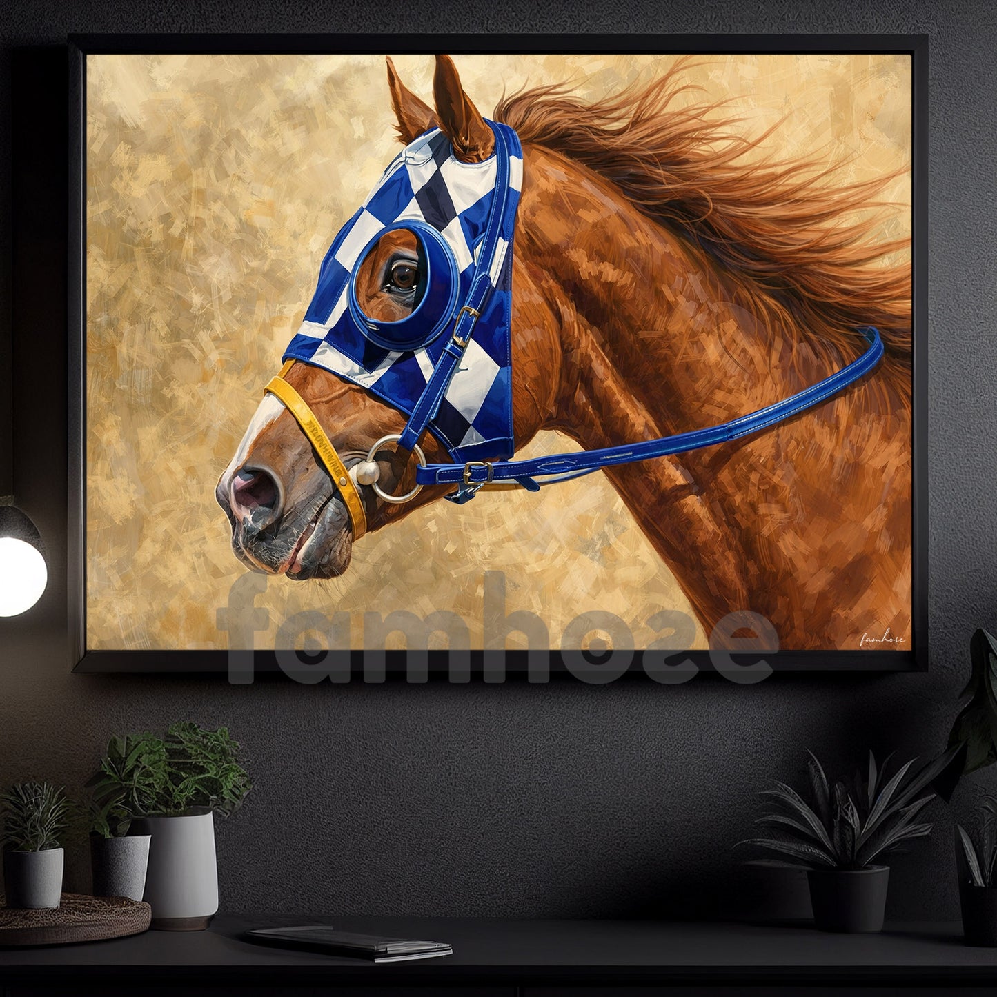 Secretariat Horse Canvas Painting, Equestrian Horse Racing 1973 Triple Crown Champion Wall Art Decor, Poster Gift For Horse Racing Lovers, Fan Of Kentucky Derby