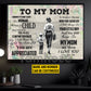 Personalized Baseball Mom Son Canvas Painting, To My Mom I Know It's Not Easy Sport Wall Art Decor, Poster Gift For Baseball Lovers