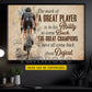 Personalized Cycling Canvas Painting, The Great Champions Have All Come Back From Defeat Sport Wall Art Decor, Poster Gift For Cycling Lovers
