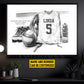 Personalized Class Volleyball Team Canvas Painting, Sports Club Members Wall Art Decor, Commemorative Poster Gift For Volleyball Team Members