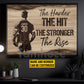 Motivational Personalized Rugby Man Canvas Painting, The Harder The Hit Wall Art Decor, Poster Gift For Rugby Lovers