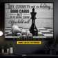 Personalized Chess Canvas Painting, Life Consists Not In Holding Good Cards Sport Wall Art Decor, Poster Gift For Chess Lovers