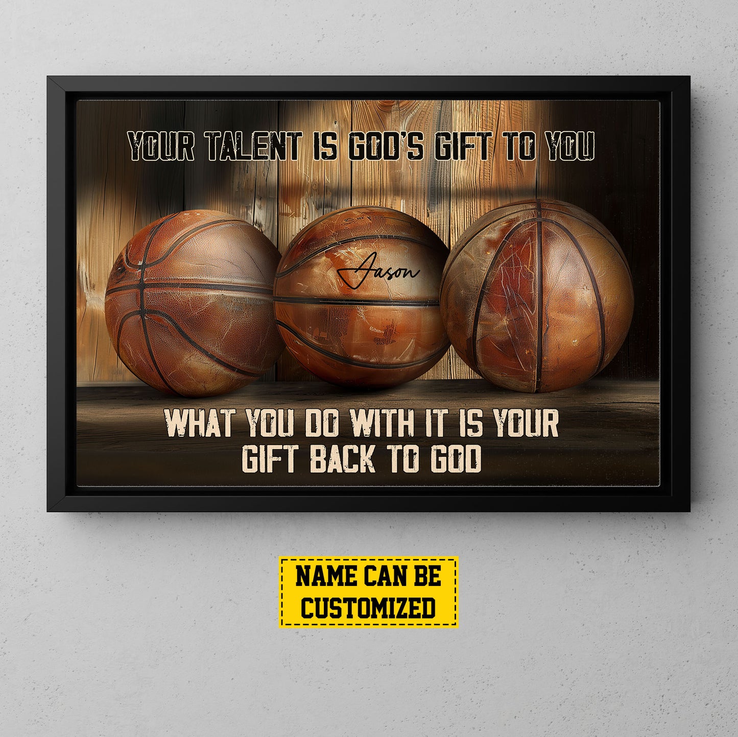 Personalized Funny Basketball Canvas Painting, What You Do With It Is Your, Sports Quotes Wall Art Decor, Poster Gift For Basketball Lovers, Basketball Players