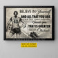 Personalized Soccer Girl Canvas Painting, Believe In Yourself And All That You Are Wall Art Decor, Poster Gift For Soccer Lovers