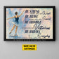 Motivational Personalized Ice Skating Girl Canvas Painting, Be Strong Brave Humble And Badass Sport Wall Art Decor, Poster Gift For Ice Skating Lovers