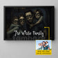 Personalized Halloween Family Canvas Painting, Family Portrait Wall Art Decor, Spooky Season Poster Gift