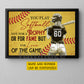 Motivational Personalized Softball Woman Canvas Painting, You Play Softball Not For A Trophy Sport Wall Art Decor, Poster Gift For Softball Lovers