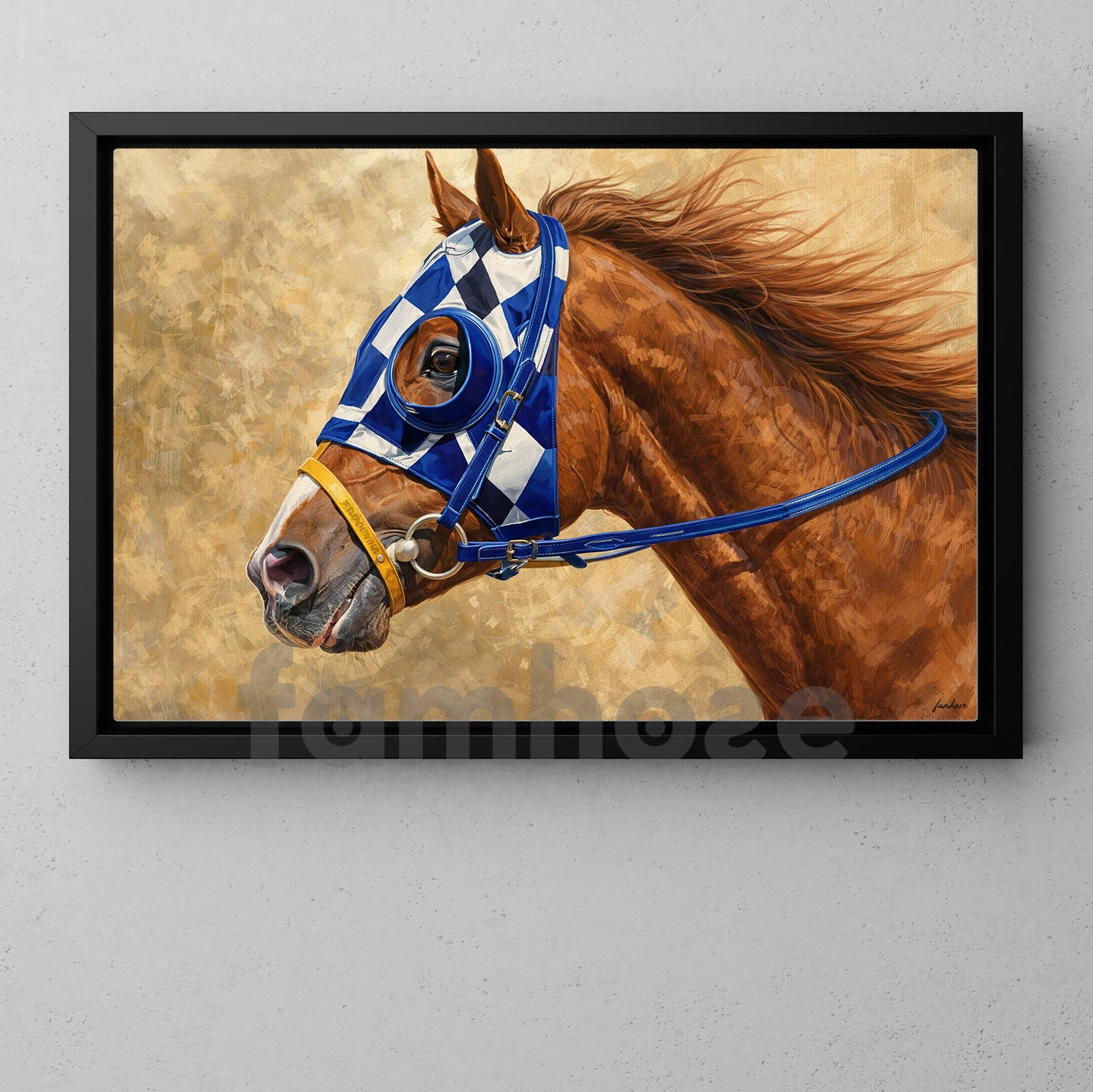 Secretariat Horse Canvas Painting, Equestrian Horse Racing 1973 Triple Crown Champion Wall Art Decor, Poster Gift For Horse Racing Lovers, Fan Of Kentucky Derby