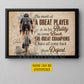 Personalized Cycling Canvas Painting, The Great Champions Have All Come Back From Defeat Sport Wall Art Decor, Poster Gift For Cycling Lovers