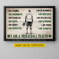 Personalized Pickleball Boy Canvas Painting, I Am A Pickleball Player Sport Wall Art Decor, Poster Gift For Pickleball Lover