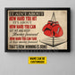 Personalized Boxing Canvas Painting, It Ain't About How Hard You Hit Sport Wall Art Decor, Poster Gift For Boxing Lover