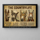 Farm Donkey Canvas Painting, The Countrylife Farm Wall Art Decor, Farm Animal Poster Gift For Donkey Lovers