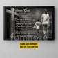 Personalized Soccer Boy & Mom Canvas Painting, Dear God A Prayer For My Mother, Sports Wall Art Decor, Poster Gift For Soccer Lovers