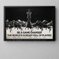 Be A Game Changer The World, Motivational Chess Wall Art Decor, Inspirational Canvas Painting, Poster Gift for Decoring Office, Living Room, or Workspace