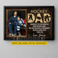 Personalized Hockey Dad Canvas Painting, Through All The Cold Practices Sport Wall Art Decor, Poster Father's Day Gift For Hockey Lover