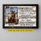 Personalized Cowgirl Canvas Painting, Cowgirls Are God's Wildest Angels Wall Art Decor, Poster Gift For Cowgirl