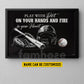 Personalized Baseball Canvas Painting, Play With Dirt On Your Hands And Fire In Your Heart Sport Wall Art Decor, Poster Gift For Baseball Lovers
