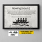 Personalized Rowing Canvas Painting, Rowing Is A Water Sport Wall Art Decor, Poster Gift For Rowing Lover