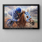 Secretariat Canvas Painting, 1973 Triple Crown Champion Wall Art Decor, Poster Gift For Horse Racing Lovers