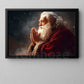The Old Man Is Praying For All The Best In Christmas, Christmas Canvas Painting, Xmas Wall Art Decor - Christmas Poster Gift For Decorating Your Home