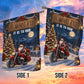 Christmas Motorcycle Garden & House Flag, Oh What Fun It Is To Ride Yard Flag, Xmas Gift For Bikers