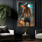 Volleyball Witch Canvas Painting, Spooky Season Wall Art Decor, Halloween Poster Gift For Volleyball Lovers