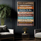 Steps To Happiness, Motivational Quote Wall Art Decor, Inspirational Canvas Painting, Poster Gift for Decoring Office, Living Room, or Workspace