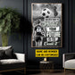 Motivational Personalized Soccer Woman Canvas Painting, The Best Way To Perdict Your Future Sport Wall Art Decor, Poster Gift For Soccer Lovers