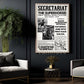 Secretariat Horse Canvas Painting, Secretariat The Superhorse Wall Art Decor, Poster Gift For Horse Racing Lovers, Fan Of Kentucky Derby