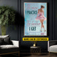 Motivational Personalized Ice Skating Woman Canvas Painting, The More I Practice Sport Wall Art Decor, Poster Gift For Ice Skating Lovers