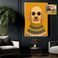 Personalized Modern Pet Illustration Canvas Painting, Dog Portrait Wall Art Decor, Poster Gift For Dog Lover