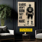 Personalized Hockey Man Canvas Painting, Leaders Aren't Born Sport Wall Art Decor, Poster Gift For Hockey Lover