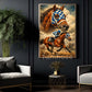 Secretariat Horse Canvas Painting, 1973 Triple Crown Champion Wall Art Decor, Poster Gift For Horse Racing Lovers, Fan Of Kentucky Derby