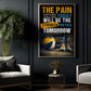 Motivational Volleyball Canvas Painting, The Pain You Feel Today Will Be, Sports Quotes Wall Art Decor, Poster Gift For Volleyball Lovers, Volleyball Players