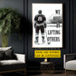 Personalized Hockey Man Canvas Painting, We Rise By Lifting Others Sport Wall Art Decor, Poster Gift For Hockey Lover