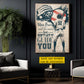 Motivational Baseball Man Canvas Painting, Make Peace With The Noise Sport Wall Art Decor, Poster Gift For Baseball Lovers